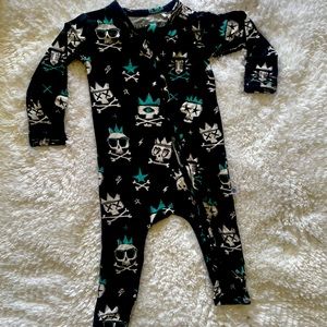 Little Bum Bums Skull King 2 way zip